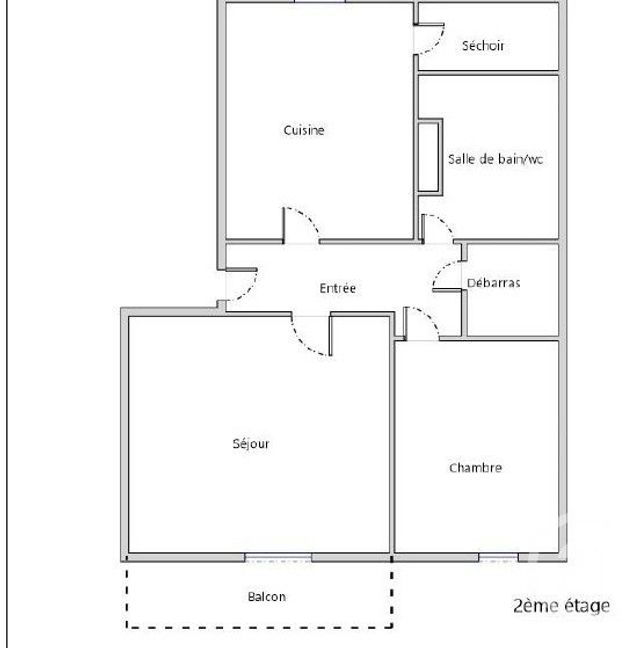 Appartement F2 à vendre - 2 pièces - 45.3 m2 - NANTES - 44 - PAYS-DE-LOIRE - Century 21 Harmony